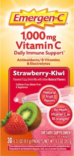 1000mg Vitamin C Immune Support Powder Strawberry Kiwi - Image 2