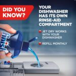 Jet-Dry Dishwasher Rinse Aid, Compatible with Dishwasher Detergent - Image 2