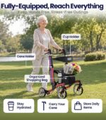 VOCIC Z36 Walker for Seniors with Seat - Image 3