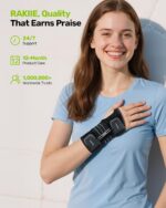 Rakiie 2 Pack Carpal Tunnel Wrist Braces, Adjustable Wrist Support Splin - Image 3