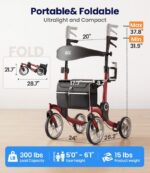 VOCIC Z36 Walker for Seniors with Seat - Image 4