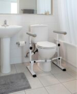 KMINA Toilet Safety Rails, Heavy Duty Frame with Handles - Image 3