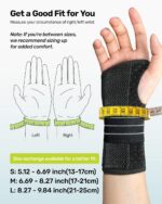 Rakiie Carpal Tunnel Wrist Brace, Ergonomic Night Support Brace - Image 3