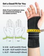 Rakiie 2 Pack Carpal Tunnel Wrist Braces, Adjustable Wrist Support Splin - Image 4