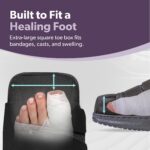 BraceAbility Closed Toe Medical Walking Shoe - Lightweight Broken Toe Cast Boot - Image 6