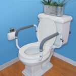 Carex Toilet Safety Frame - Toilet Safety Rails With Adjustable Width - Image 6