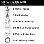 TENS 7000 Pro Rechargeable Tens Unit Muscle Stimulator - Image 3