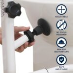 KMINA Toilet Safety Rails, Heavy Duty Frame with Handles - Image 6