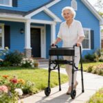 Walkers for Seniors with Seat,2 Wheel Foldable Walker - Image 3