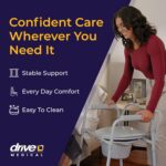 Drive Medical Folding Bedside Commode, Adjustable Height - Image 5