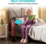 Stander Space Saver Walker, Lightweight Folding Rolling Mobility Aid - Image 4