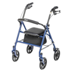 Drive Medical Rollator Walker with Seat, 7.5 Inch Wheels