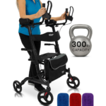 Vive Mobility Upright Walker with Seat - Stand Up Rollator