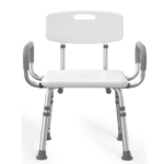 HOMLAND Shower Chair for Inside Shower with Padded Armrests and Back