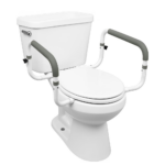Carex Toilet Safety Frame - Toilet Safety Rails With Adjustable Width